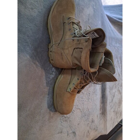 Vibram Bates Boots 13 M Combat Boots Suede Coyote Tan E11002